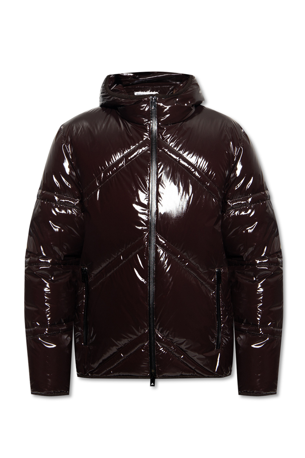 【送料&関税込】Bottega Veneta Down Jacket Bottega Veneta - Intrecciato Leather-Trimmed Quilted Cotton